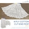 Kleen Handler 16 Oz Cut-End Cotton Wet Mop Head Refill, 1.25-Inch Universal Headband, Natural Cotton Mop Refills KHES-CEM-CO-N-16-1 - alternate 6
